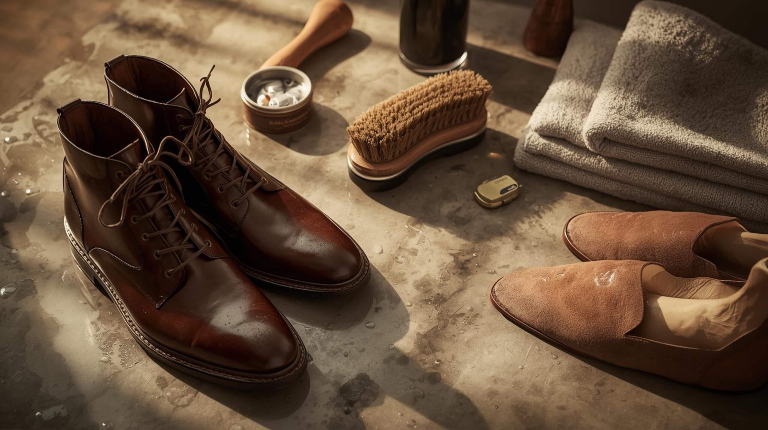 Boots, Suede, and Leather After-Rain Care